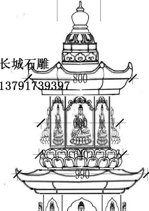 寺廟雕刻石雕經幢