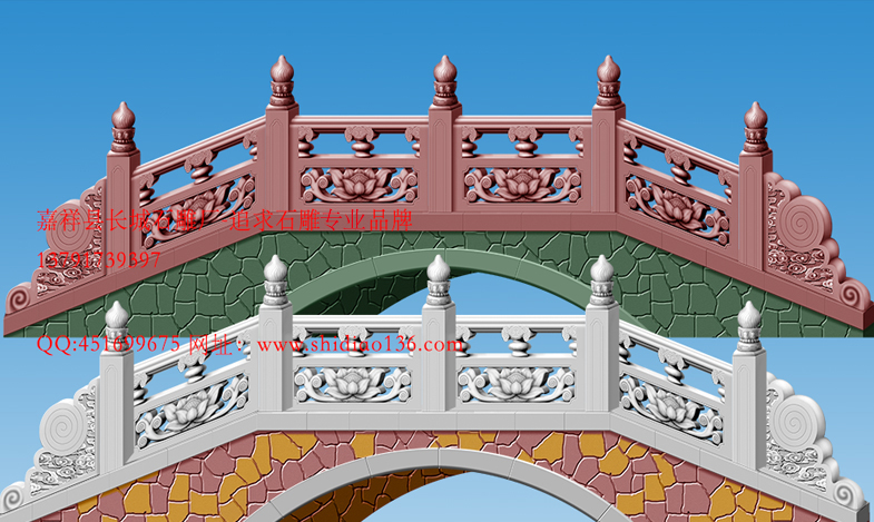 拱橋石雕欄桿怎么選購設(shè)計_石欄桿效果圖